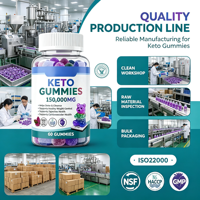 Gummies Keto Marque Privée à Succès – Complément Alimentaire 60 Unités – Format Gommes Tendres OEM pour le Bien-être Quotidien