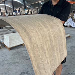 Pannelli Sottili Moderni Effetto Pietra Morbida Flessibili Leggeri Facili da Pulire <span class=keywords><strong>Rivestimento</strong></span> Murale Flessibile in Pietra Travertino Flessibile 3D - Product Image 4
