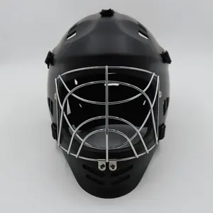 Capacete de proteção personalizado para crianças e adolescentes Floorball, grade cromada, goalball