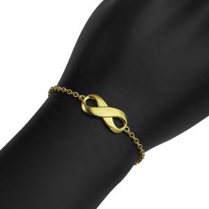 Ensemble de bijoux en acier inoxydable, bracelets de style coréen, plaqué or sous vide, chaînes, bracelet sans fin, bijoux ajustables, bijoux d'amour - Product Image 6