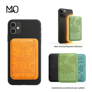 Porte-cartes magnétique OEM ODM pour iPhone 12 13 14 15 16 17 <span class=keywords><strong>Pro</strong></span> Max Mini, portefeuille MagSafe personnalisé, <span class=keywords><strong>4</strong></span> pouces, 70 mm d'épaisseur - Product Image 1