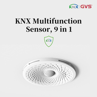 Capteur multifonction GVS Secure 9 en 1 pour la détection de la qualité de l'air, PIR, KNX, pour la ventilation, l'éclairage et l'automatisation des bâtiments intelligents