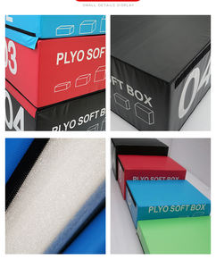 Caja de salto polimétrica de alta densidad, 4 en 1, suave, para gimnasia, venta al por mayor de fábrica - Product Image 5