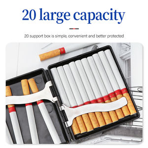 Hộp Đựng Thuốc Lá Khói Màu Đen Mới Hộp Thuốc Lá Cổ Điển Bán Sỉ Hộp Đựng Thuốc Lá Bằng Nhựa Thiết Kế Độc Đáo - Product Image 2