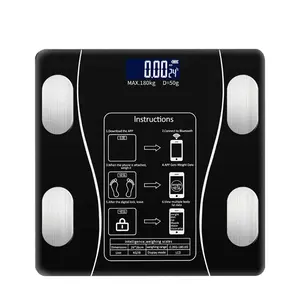 Báscula Digital de grasa corporal, balanza de baño inteligente con diseño de moda Popular, 2023