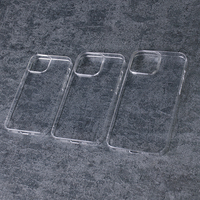 Vente en gros d'étuis de téléphone transparents en PC pour iPhone 16 15 14 13 12 Pro Max, coque arrière transparente en PC pour téléphone portable