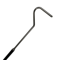 NOMOY PET Vente en gros 100cm Crochet serpent en acier inoxydable flexible noir NG-02 pour le soin des reptiles Utilisation intérieure/extérieure écologique