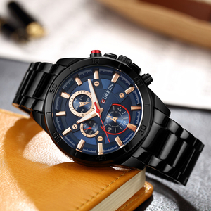 <span class=keywords><strong>Montre</strong></span> à quartz pour <span class=keywords><strong>homme</strong></span> CURREN 8275, dernier modèle, bracelet en acier, résistante à l'eau, chronographe 24 heures, aiguille de fonctionnement caractérisée - Product Image 4