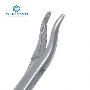 Pinza Portaagujas Nasal KEWO, Mango Dorado de Acero Inoxidable, 12.5cm, Curva, para Cavidad Nasal, Instrumentos Quirúrgicos Reconstructivos de Plástico para Otorrinolaringología - Product Image 5