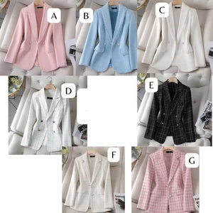 S-4XL giacca da donna nuova giacca di lusso stile <span class=keywords><strong>Tweed</strong></span> di lusso per la festa - Product Image 3