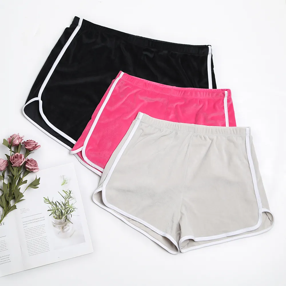 Sports Shorts Summer Elastic Patchwork Soft Women Shorts Lady Casual Slim Hot Short Pants
