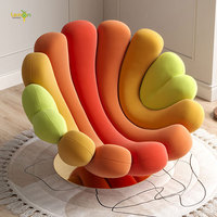 Meuble de Salon Moderne Fauteuil Canapé de Détente Style Italien Fauteuil Relax Coloré pour Hôtel