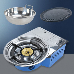 Griglia per Barbecue con griglia per interni senza fumo tavolo a propano butano costruito In Gas Barbecue Griller per ristorante coreano - Product Image 4