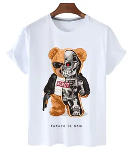 Camiseta de manga corta con estampado gráfico para hombre, moda de verano, informal