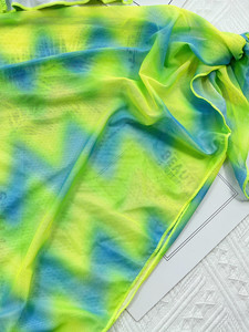 Mills Sisters Designer Tie Dye Maillots De Bain Célèbre Marque 3 Pièces À Volants Vêtements De Natation Avec Sarong Jupe De Plage Couvrir - Product Image 4