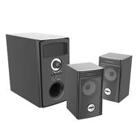 Altavoz de Escritorio con Cable y Bluetooth 2.1, Diseño Creativo y Moderno, Subwoofer USB, Sistema de Cine en Casa Multimedia para TV y PC