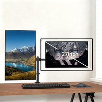 Support de bureau pour écran Khcoohoo OEM en acier allié, hauteur réglable, plateforme personnalisable pour un usage domestique ou au bureau - Stock 13-27''