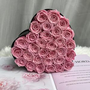 Roses éternelles en gros, roses préservées pour Noël, boîte en forme de cœur, 30 roses, longue durée de vie, 3-5 ans, taille personnalisée - Product Image 6