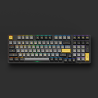 Clavier mécanique AKKO Black Gold 3098B Plus OEM, compact 1800 touches, rétroéclairage LED RGB, hot-swappable, USB Type-C 5.0, 3000 mAh, pour le gaming