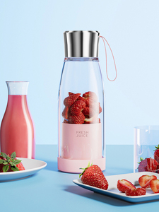 Mini mixeur électrique portable 420 ml, USB, 6 lames, pour jus de fruits frais, vente en gros - Product Image 3