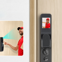 Serrure de porte intelligente Cerraduras Para Puertas Reconnaissance faciale 3D avec empreinte digitale et caméra