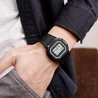 Montre-bracelet chronographe à compte à rebours pour homme SKMEI 1456, montre numérique résistante aux chocs, bracelet en acier inoxydable, montre de marque LED Reloj