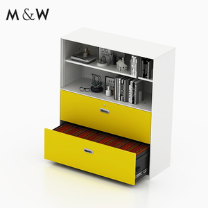 M & W bên dọc giấy A3 giá rẻ 2 ngăn kéo kim loại Tủ hồ sơ đơn giản đẹp trắng nội thất văn phòng tủ thép - Product Image 2