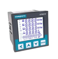Medidor de Energía Trifásico Compere KPM10 con Precisión de 0.5S, Registro de Datos RS485 Modbus, Montaje en Panel de Energía