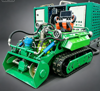 Unité d'alimentation hydraulique portable avec tambour à câble de grande capacité pour robot de dragage sur chenilles pour canalisations municipales