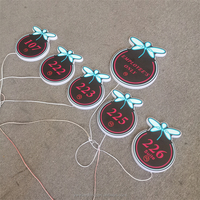 Numéros de maison muraux illuminés par LED Signe d'adresse de numéro de porte de maison lumière solaire de numéro de maison pour l'extérieur