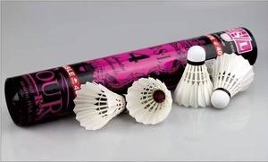 Volant de badminton durable en liège composite avec plumes d'oie, résistant au vent, spécial entraînement de compétition, intérieur/extérieur - Product Image 6