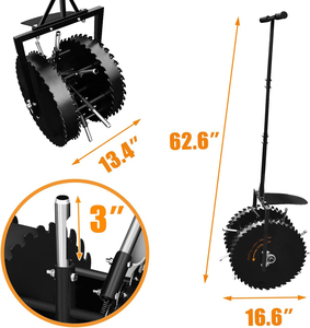 <span class=keywords><strong>Aireador</strong></span> de núcleo de césped rodante, tapones para tirar de césped, herramienta de aireación Manual, <span class=keywords><strong>rodillo</strong></span> de empuje, rotativo, compactado, para aflojar el suelo del jardín - Product Image 4