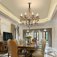 Nouveau design de lustre décoratif design européen lustre salon villa LED bougie de luxe k9 lustres en cristal
