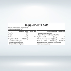 OEM özel etiket 2-Pound mikro maddeler kollajen Protein tozu tipi IIIIVX biyotin hyaluronik asit yetişkinler için - Product Image 3