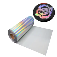 Rouleau de vinyle holographique thermocollant de 50 cm pour t-shirts et casquettes, compatible avec Cricut et Cameo, vente en gros