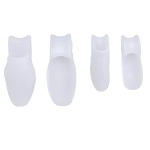 Unisex SEBS Silicone Comfort Insoles With Single Hole Toe Splitter Little Toe Valgus Protector And Arch Support Thumb Orthosis
