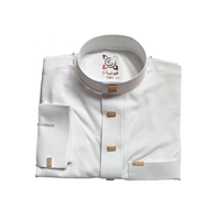 Qamis Homme de Dubaï Style Saoudien, Modeste et Traditionnel, Manches Longues, Haute Qualité, Vêtement d'Affaires Arabe, Respirant pour le Printemps