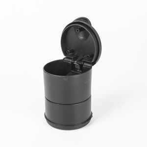 Cenicero para coche con luz LED, tipo abatible, portátil, de plástico, para interior de coche - Product Image 2