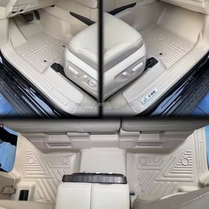 KQD TPE Waterproof 5D Non-Skid Car <b>Floor</b> Mat for LAND CRUISER 2023 Beige Color Full Set - Product Image 1