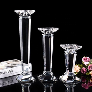 MH-ZT154 <span class=keywords><strong>Cristal</strong></span> Verre Chandelier Grands Refoulés Votive En Verre <span class=keywords><strong>Cristal</strong></span> <span class=keywords><strong>Bougeoir</strong></span> - Product Image 2