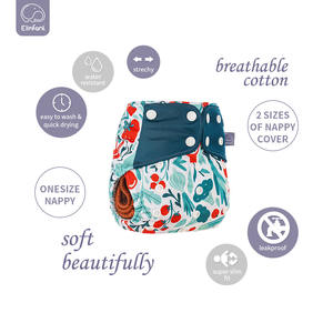 Happyflute-<span class=keywords><strong>Couche</strong></span> <span class=keywords><strong>taille</strong></span> unique Offre Spéciale du fabricant <span class=keywords><strong>Couche</strong></span> lavable imperméable douce et imprimée avec poches - Product Image 5