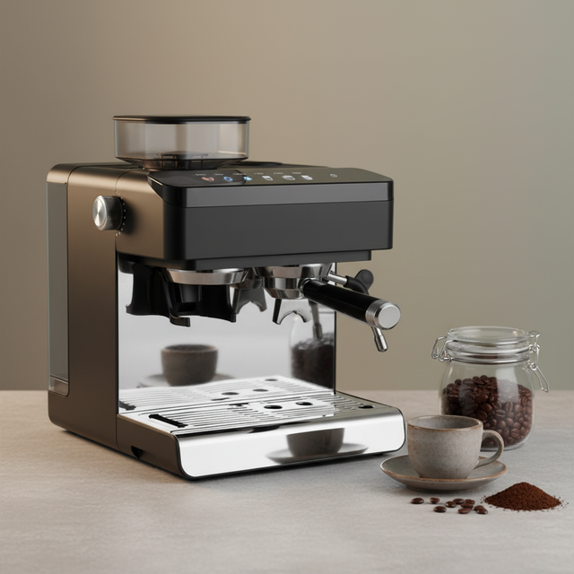 Electric Coffee Machine for Hotel Rooms Corporate Offices Touch Screen 10-Stage Grinder Unlock Pour-Over Flavor Latte Art EU