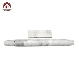 40x4.5cm 15.7 inches Marble Stone rolling pins and pastry boards with marble base