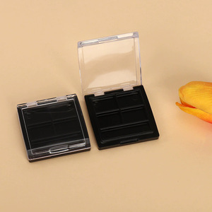 Paleta de sombras de ojos de cuatro colores, envase cosmético transparente de 4 compartimentos vacíos para exhibición de muestras de maquillaje - Product Image 4