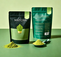 Sacs refermables en Mylar personnalisés pour l'impression numérique, emballage pour café, thé, matcha, sachet biodégradable pour poudre