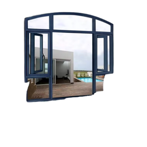 Nhà Saint malo rõ ràng kính nhôm casem nhiệt âm thanh louvers Hiện đại Đôi Ba tráng men hình ảnh rèm cử<span class=keywords><strong>a</strong></span> sổ cho biệt thự - Product Image 1