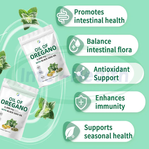 Ausreson OEM Huile d'origan biologique et Huile de graines noires en capsules molles – Supplément antioxydant naturel - Product Image 3