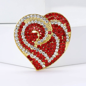 2025 Men Hoa Màu Đỏ Poppy Trâm Rhinestone Pha Lê Hoa Hợp Kim Trâm Anh Lưu Niệm Trâm Pin - Product Image 5