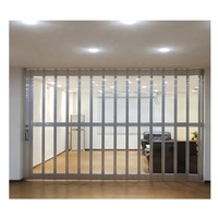Porte pliante moderne en polycarbonate cristallin, façade de magasin en PVC, volet coulissant en plastique givré, volet accordéon en aluminium, prix d'usine