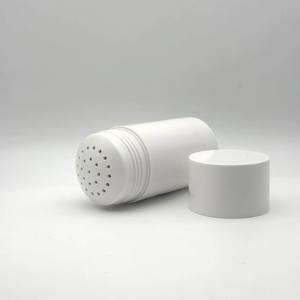 Envase cilíndrico redondo de plástico ABS de 30g/1oz para desodorante cosmético en barra, para cuidado corporal, con tapas y orificios. - Product Image 4